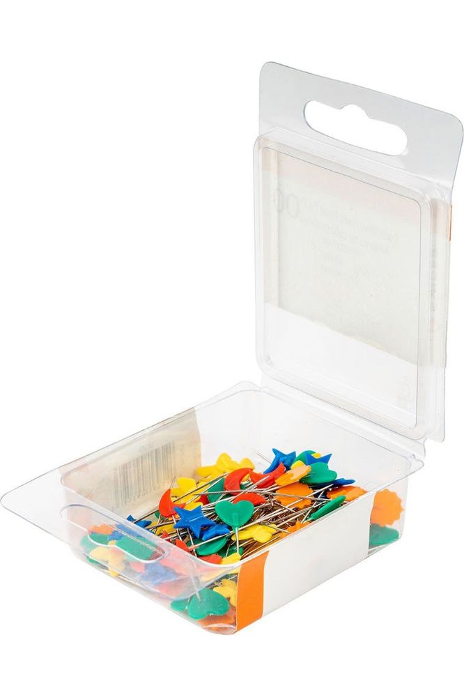 Singer, Decorative Flat Head Pins Size 24 - 1-1/2" 100pk Singer, Decorative Flat Head Pins Size 24 - 1-1/2" 100pk
