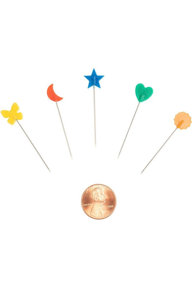 Singer, Decorative Flat Head Pins Size 24 - 1-1/2" 100pk Singer, Decorative Flat Head Pins Size 24 - 1-1/2" 100pk