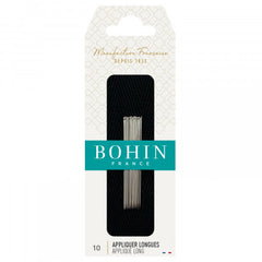Bohin 00624
Bohin Applique Long Needles Size 10 Bohin 00624
Bohin Applique Long Needles Size 10