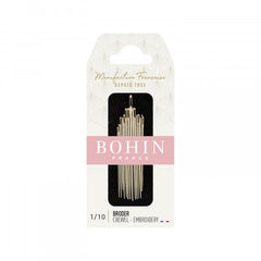 Bohin 00772
Embroidery Needles Size 1/10 Bohin 00772
Embroidery Needles Size 1/10