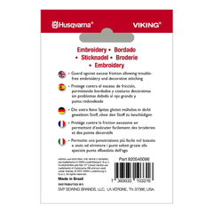 HUSQVARNA® VIKING® Embroidery Needles Assorted Sizes 5-Pack HUSQVARNA® VIKING® Embroidery Needles Assorted Sizes 5-Pack