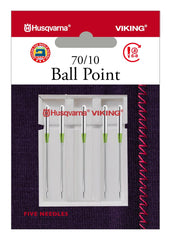 HUSQVARNA® VIKING® Ball Point Needles Size 70/10 5-Pack HUSQVARNA® VIKING® Ball Point Needles Size 70/10 5-Pack
