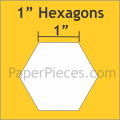 Hexagons-Small Pack-1" Paper Piece Hexagons-Small Pack-1" Paper Piece