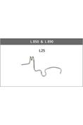 Bernina L850/L890 #L25 Decorative Thread Guide Presser Foot Bernina L850/L890 #L25 Decorative Thread Guide Presser Foot