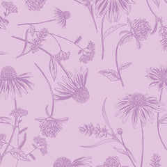 Bee Haven, Coneflower Tonal (Sold By 1/2 Meter) Bee Haven, Coneflower Tonal (Sold By 1/2 Meter)