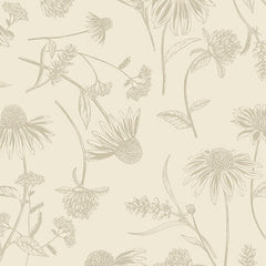 Bee Haven, Coneflower Tonal (Sold By 1/2 Meter) Bee Haven, Coneflower Tonal (Sold By 1/2 Meter)