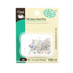 Dritz Glass Head Pins Size 20 1-1/4in 100ct Dritz Glass Head Pins Size 20 1-1/4in 100ct