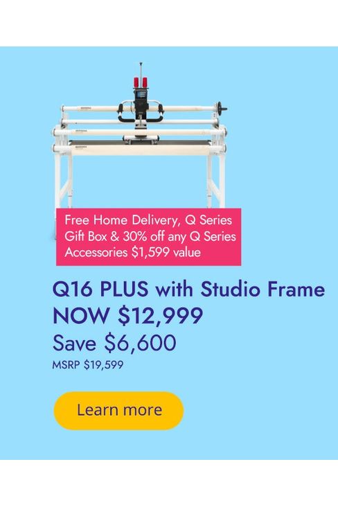 Bernina Q-Series: Q16 PLUS, Longarm Quilting Machine Bernina Q-Series: Q16 PLUS, Longarm Quilting Machine