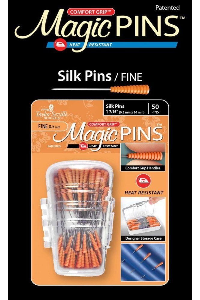 Comfort Grip Fine Silk Magic Pins Comfort Grip Fine Silk Magic Pins