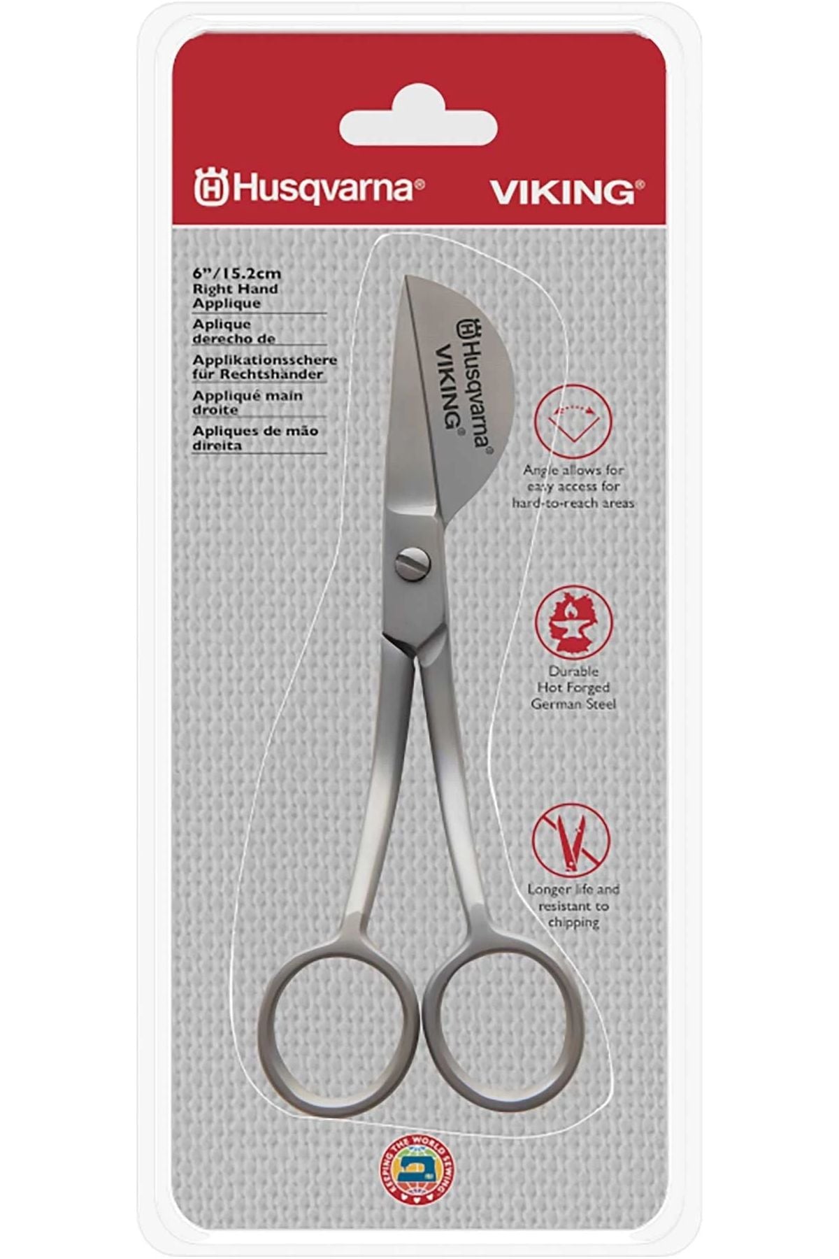 HUSQVARNA® VIKING® 6in/15.2cm Right Hand Applique Scissor HUSQVARNA® VIKING® 6in/15.2cm Right Hand Applique Scissor