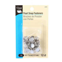 Dritz Pearl Snap Fastener 12ct Round White Dritz Pearl Snap Fastener 12ct Round White