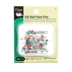 Dritz Extra Long Ball Point Pin Size 20 - 1in 100ct Dritz Extra Long Ball Point Pin Size 20 - 1in 100ct