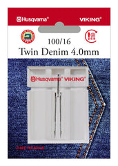 HUSQVARNA® VIKING® Twin Denim 4.0mm Needle Size 100/16 HUSQVARNA® VIKING® Twin Denim 4.0mm Needle Size 100/16
