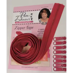 3 Yards of Reversible Coil Zipper Tape with 8 Slides - Watermelon 1 - Zippers 3 Yards of Reversible Coil Zipper Tape with 8 Slides - Watermelon 1 - Zippers