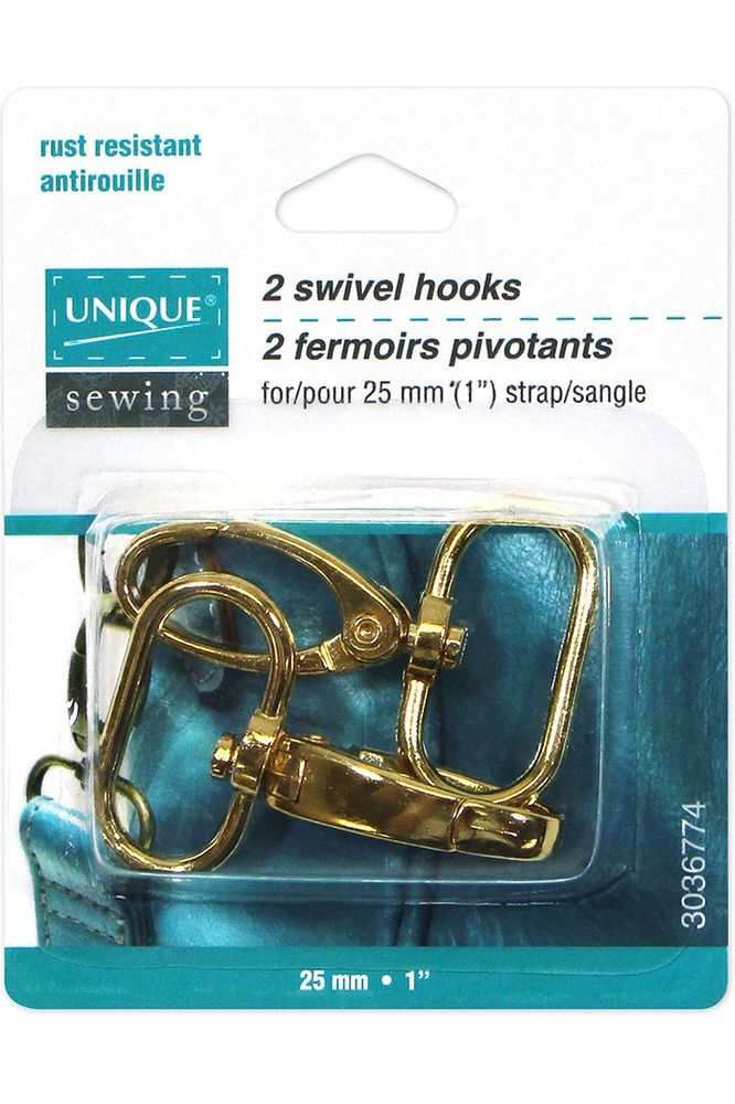 UNIQUE SEWING Swivel Clasps - 25mm 1" - 2 pcs. UNIQUE SEWING Swivel Clasps - 25mm 1" - 2 pcs.