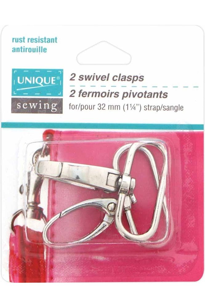 UNIQUE SEWING Swivel Clasps - 32mm 1 1/4" - 2 pcs. UNIQUE SEWING Swivel Clasps - 32mm 1 1/4" - 2 pcs.