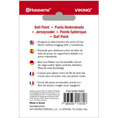 HUSQVARNA® VIKING® Ball Point Needles Size 80/12 5-Pack HUSQVARNA® VIKING® Ball Point Needles Size 80/12 5-Pack