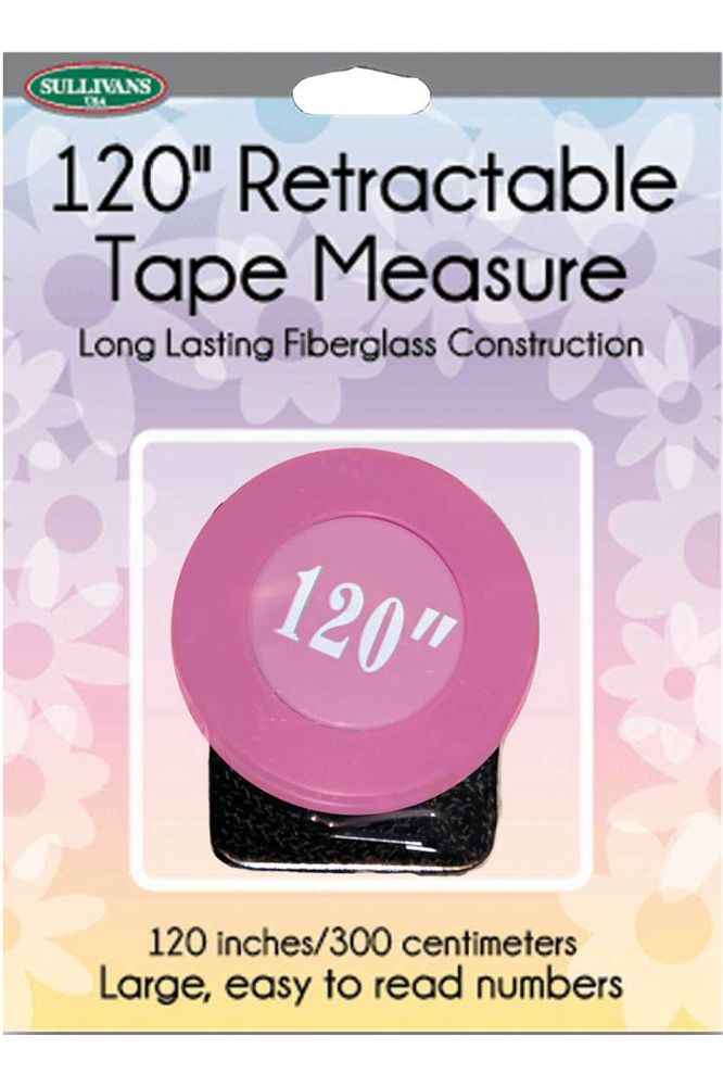 120 inches Retractable Tape Measure, Sassy Notions 120 inches Retractable Tape Measure, Sassy Notions