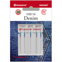HUSQVARNA® VIKING® Denim Needles Size 100/16 5-Pack HUSQVARNA® VIKING® Denim Needles Size 100/16 5-Pack