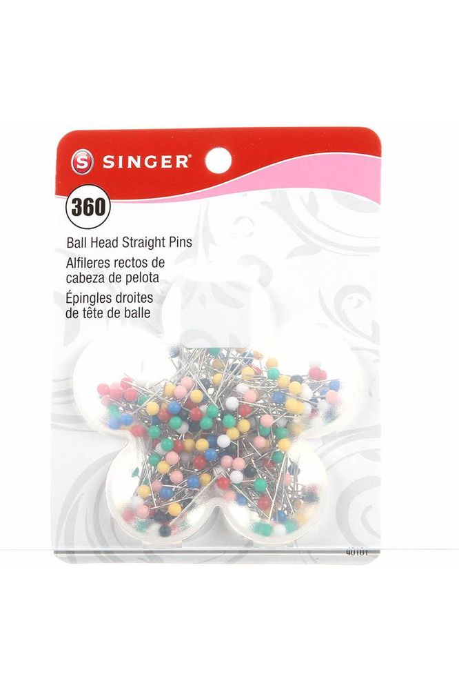 Singer, Ball Head Size 17 Straight Pins - 360pk Singer, Ball Head Size 17 Straight Pins - 360pk