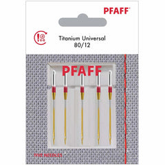 PFAFF® Titanium Universal Needles Size 80/12 5-Pack PFAFF® Titanium Universal Needles Size 80/12 5-Pack
