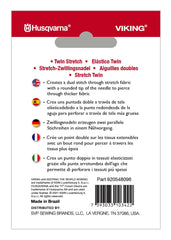 HUSQVARNA® VIKING® Twin Stretch 4.0mm Needle Size 75/11 HUSQVARNA® VIKING® Twin Stretch 4.0mm Needle Size 75/11