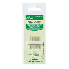 Gold Eye Applique Needles (No. 12) Gold Eye Applique Needles (No. 12)