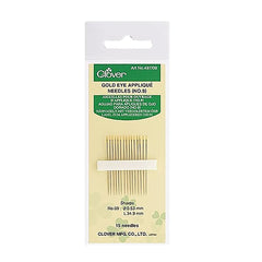 Gold Eye Applique Needles (No. 9) Gold Eye Applique Needles (No. 9)