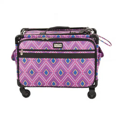 Tutto Sewing Machine Case On Wheels Large 21in Pink Diamond Tutto Sewing Machine Case On Wheels Large 21in Pink Diamond