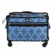 Tutto Sewing Machine Case On Wheels Large 21in Blue Diamond Tutto Sewing Machine Case On Wheels Large 21in Blue Diamond