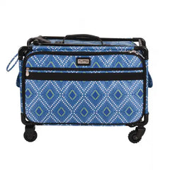 Tutto Sewing Machine Case On Wheels Large 21in Blue Diamond Tutto Sewing Machine Case On Wheels Large 21in Blue Diamond