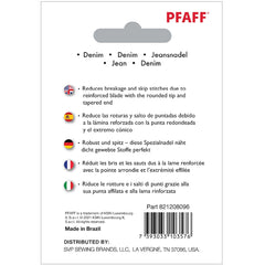 PFAFF® Denim Needles Assorted Sizes 5-Pack PFAFF® Denim Needles Assorted Sizes 5-Pack