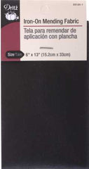 Dritz Iron on Mending Fabric 6in x 13in Black Dritz Iron on Mending Fabric 6in x 13in Black
