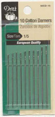 Dritz Prym Dritz Cotton Darners Needles Assorted Sizes 1/5 10ct Dritz Prym Dritz Cotton Darners Needles Assorted Sizes 1/5 10ct