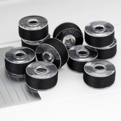PFAFF® Premium Pre-Wound Black Bobbins 10-Pack PFAFF® Premium Pre-Wound Black Bobbins 10-Pack