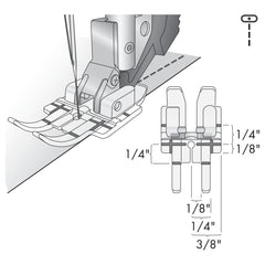 PFAFF® Clear 1/4 inch Quilting Foot for IDT™ System PFAFF® Clear 1/4 inch Quilting Foot for IDT™ System