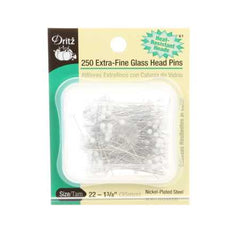 Dritz Extra Fine Glass Head Pin Size 23 - 1 3/8in 250ct Dritz Extra Fine Glass Head Pin Size 23 - 1 3/8in 250ct