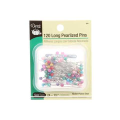 Dritz Pearlized Long Pin Size 24 - 1 1/2in 120ct Dritz Pearlized Long Pin Size 24 - 1 1/2in 120ct