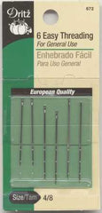 Dritz Prym Dritz Self / Easy Threading Hand Needles Sizes 4/8 6ct Dritz Prym Dritz Self / Easy Threading Hand Needles Sizes 4/8 6ct