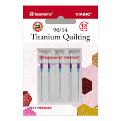HUSQVARNA® VIKING® Titanium Quilting Needles Size 90/14 5-Pack HUSQVARNA® VIKING® Titanium Quilting Needles Size 90/14 5-Pack