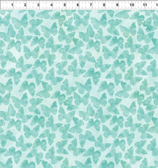 Butterfly Fantasy - Shadows Teal Yardage (Sold By 1/2 Meter) Butterfly Fantasy - Shadows Teal Yardage (Sold By 1/2 Meter)