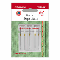 HUSQVARNA® VIKING® Topstitch Needles Size 80/12 5-Pack HUSQVARNA® VIKING® Topstitch Needles Size 80/12 5-Pack