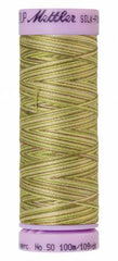 Mettler Silk-Finish 50wt Variegated Cotton Thread 109yd/100M Green Tea Mettler Silk-Finish 50wt Variegated Cotton Thread 109yd/100M Green Tea