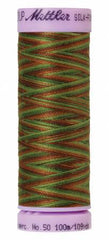 Mettler Silk-Finish 50wt Variegated Cotton Thread 109yd/100M Forest Land Mettler Silk-Finish 50wt Variegated Cotton Thread 109yd/100M Forest Land