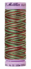 Mettler Silk-Finish 50wt Variegated Cotton Thread 109yd/100M Seasons Greetings Mettler Silk-Finish 50wt Variegated Cotton Thread 109yd/100M Seasons Greetings