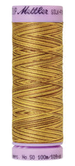 Mettler Silk-Finish 50wt Variegated Cotton Thread 109yd/100M Choco Banana Mettler Silk-Finish 50wt Variegated Cotton Thread 109yd/100M Choco Banana