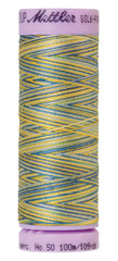 Mettler Silk-Finish 50wt Variegated Cotton Thread 109yd/100M China Blue Mettler Silk-Finish 50wt Variegated Cotton Thread 109yd/100M China Blue