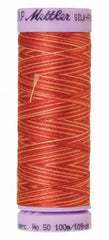 Mettler Silk-Finish 50wt Variegated Cotton Thread 109yd/100M Terra Tones Mettler Silk-Finish 50wt Variegated Cotton Thread 109yd/100M Terra Tones