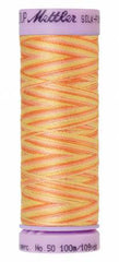 Mettler Silk-Finish 50wt Variegated Cotton Thread 109yd/100M Morning Glow Mettler Silk-Finish 50wt Variegated Cotton Thread 109yd/100M Morning Glow