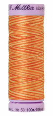 Mettler Silk-Finish 50wt Variegated Cotton Thread 109yd/100M Rust Ombre Mettler Silk-Finish 50wt Variegated Cotton Thread 109yd/100M Rust Ombre